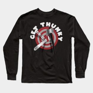 Get Thunky - Axe and Knife Throwing Target Long Sleeve T-Shirt